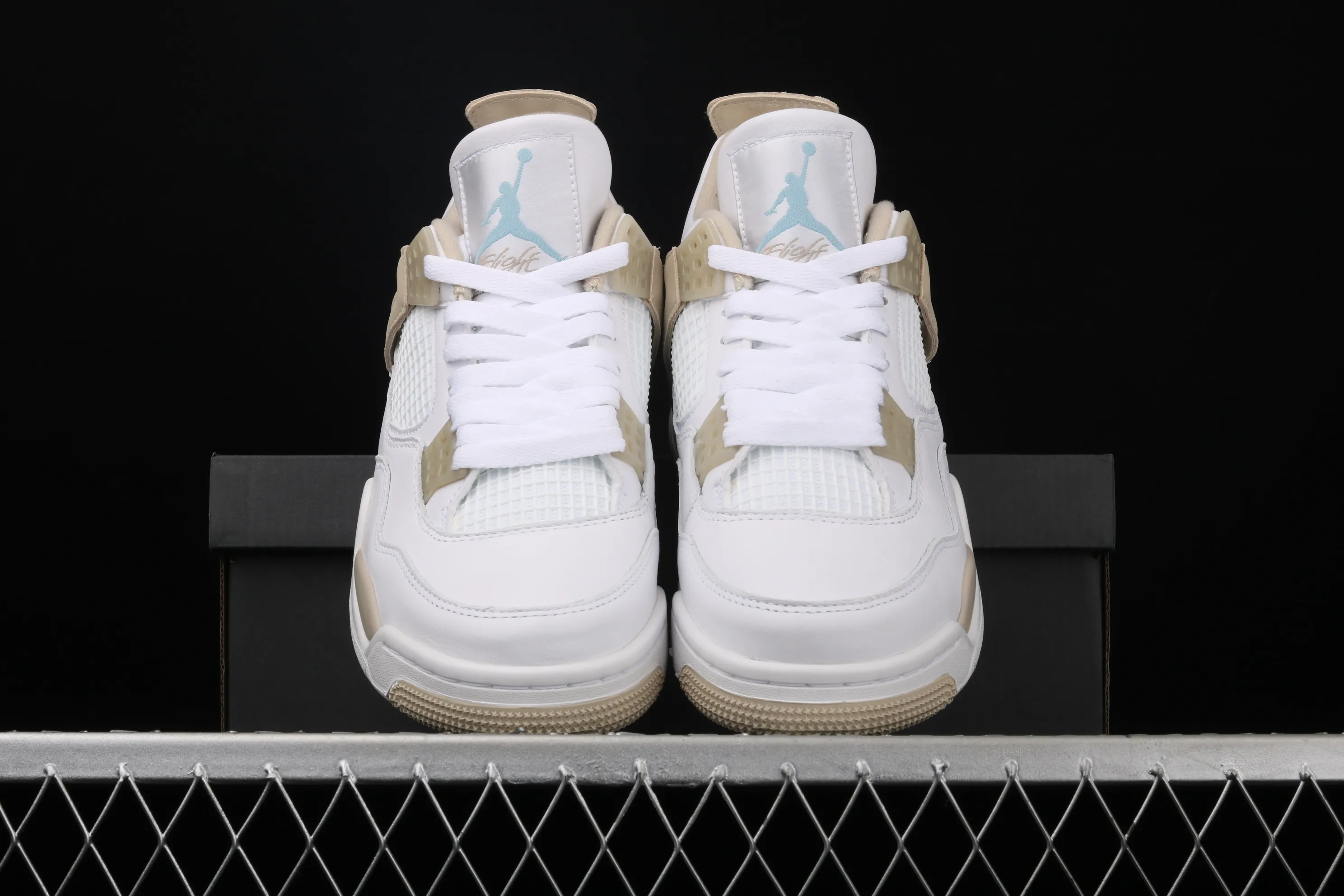 All Categories Air Jordan Jordan Series Basketball Shoes Air Jordan 4 Air Jordan 4 "Linen" AJ4 Joe 4 Beach White Gold #Original First Layer Leather 487724-118